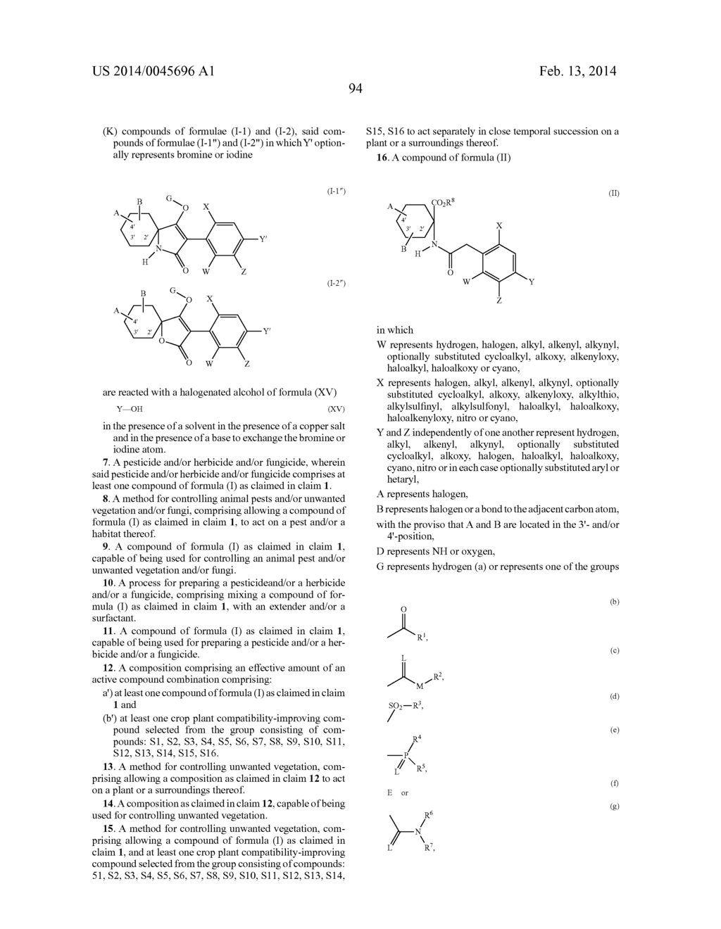 SUBSTITUTED     3-(BIPHENYL-3-YL)-8,8-DIFLUORO-4-HYDROXY-1-AZASPIRO[4.5]DEC-3-EN-2-ONES     FOR THERAPY AND HALOGEN-SUBSTITUTED SPIROCYCLIC KETOENOLS - diagram, schematic, and image 96