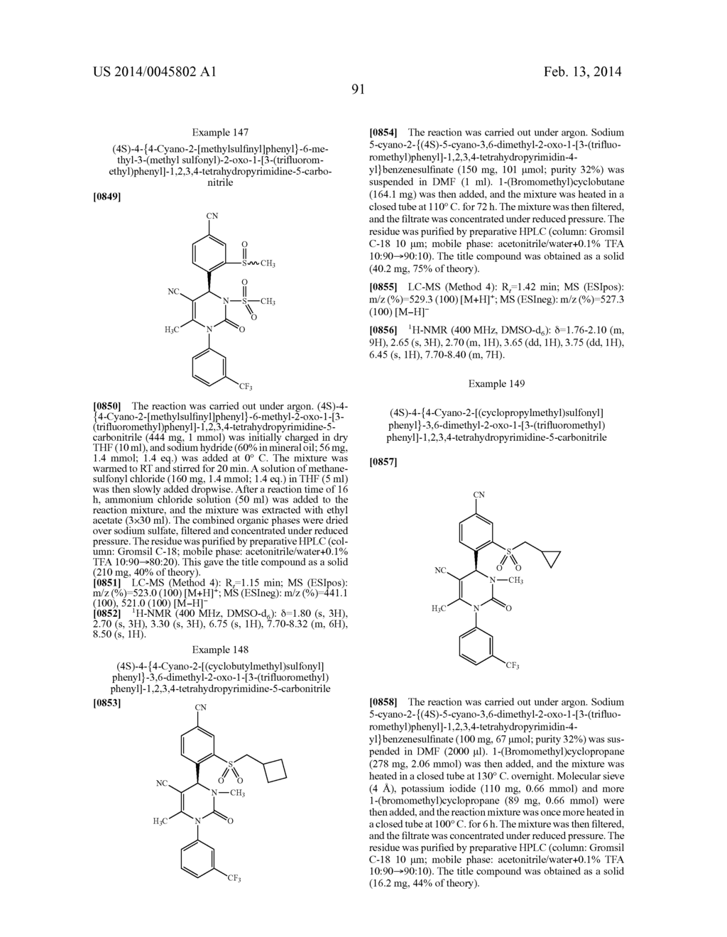 4-(4-CYANO-2-THIOARYL)DIHYDROPYRIMIDINONES AND THEIR USE - diagram, schematic, and image 92