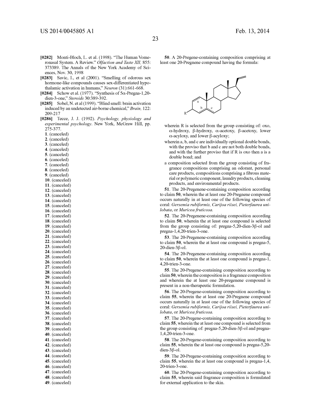 Fragrance Compositions and Other Compositions Which Contain Naturally     Occurring Substances Found in Corals - diagram, schematic, and image 32