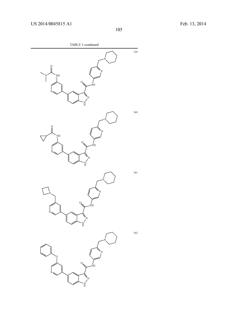 INDAZOLE-3-CARBOXAMIDES AND THEIR USE AS WNT/BETA-CATENIN SIGNALING     PATHWAY INHIBITORS - diagram, schematic, and image 106