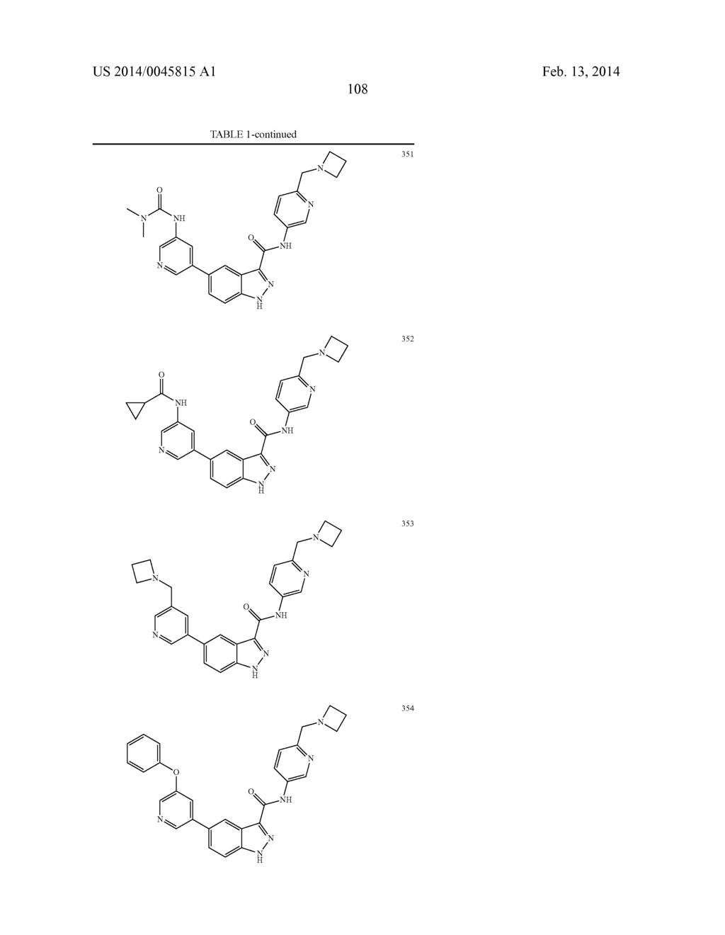 INDAZOLE-3-CARBOXAMIDES AND THEIR USE AS WNT/BETA-CATENIN SIGNALING     PATHWAY INHIBITORS - diagram, schematic, and image 109