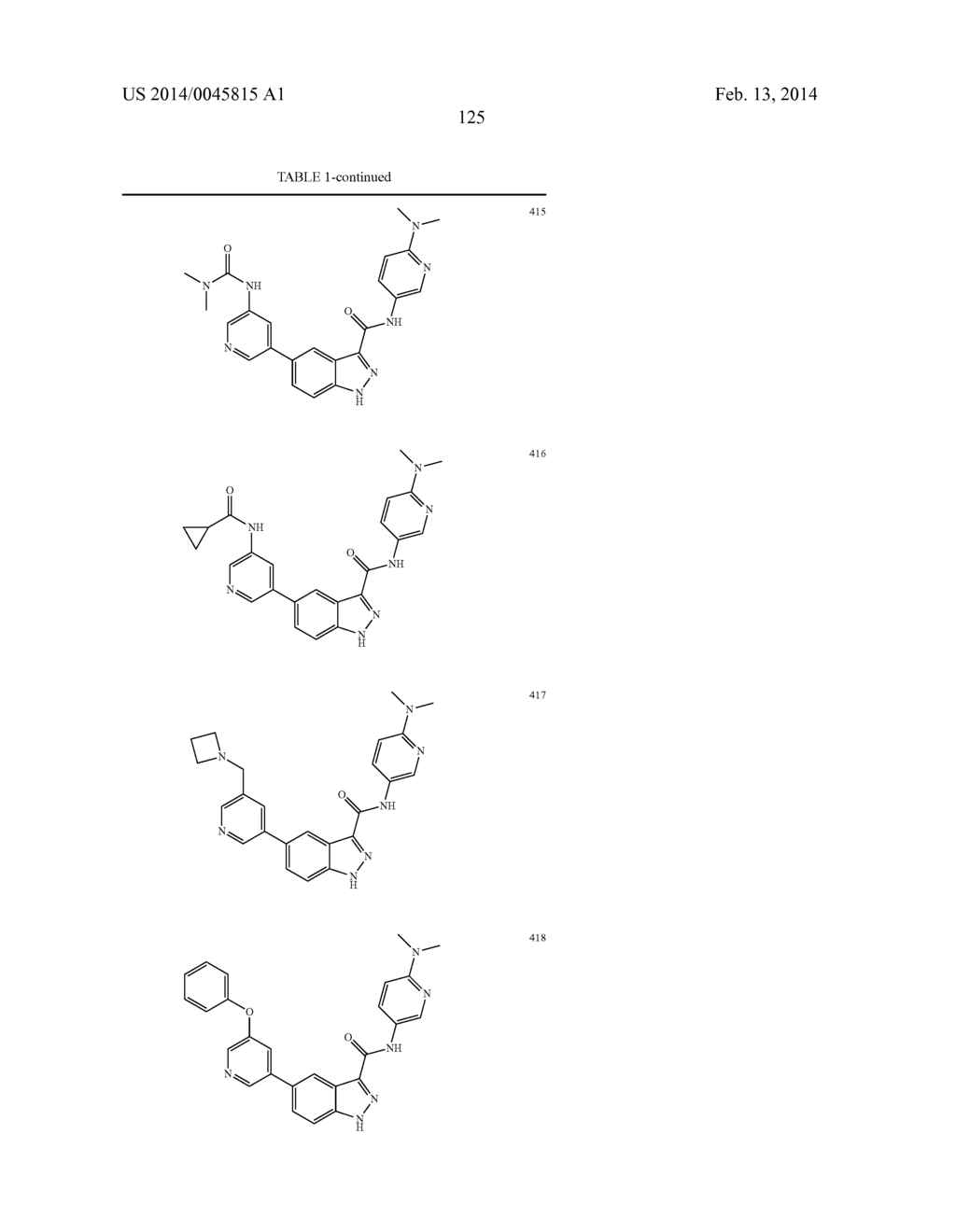 INDAZOLE-3-CARBOXAMIDES AND THEIR USE AS WNT/BETA-CATENIN SIGNALING     PATHWAY INHIBITORS - diagram, schematic, and image 126