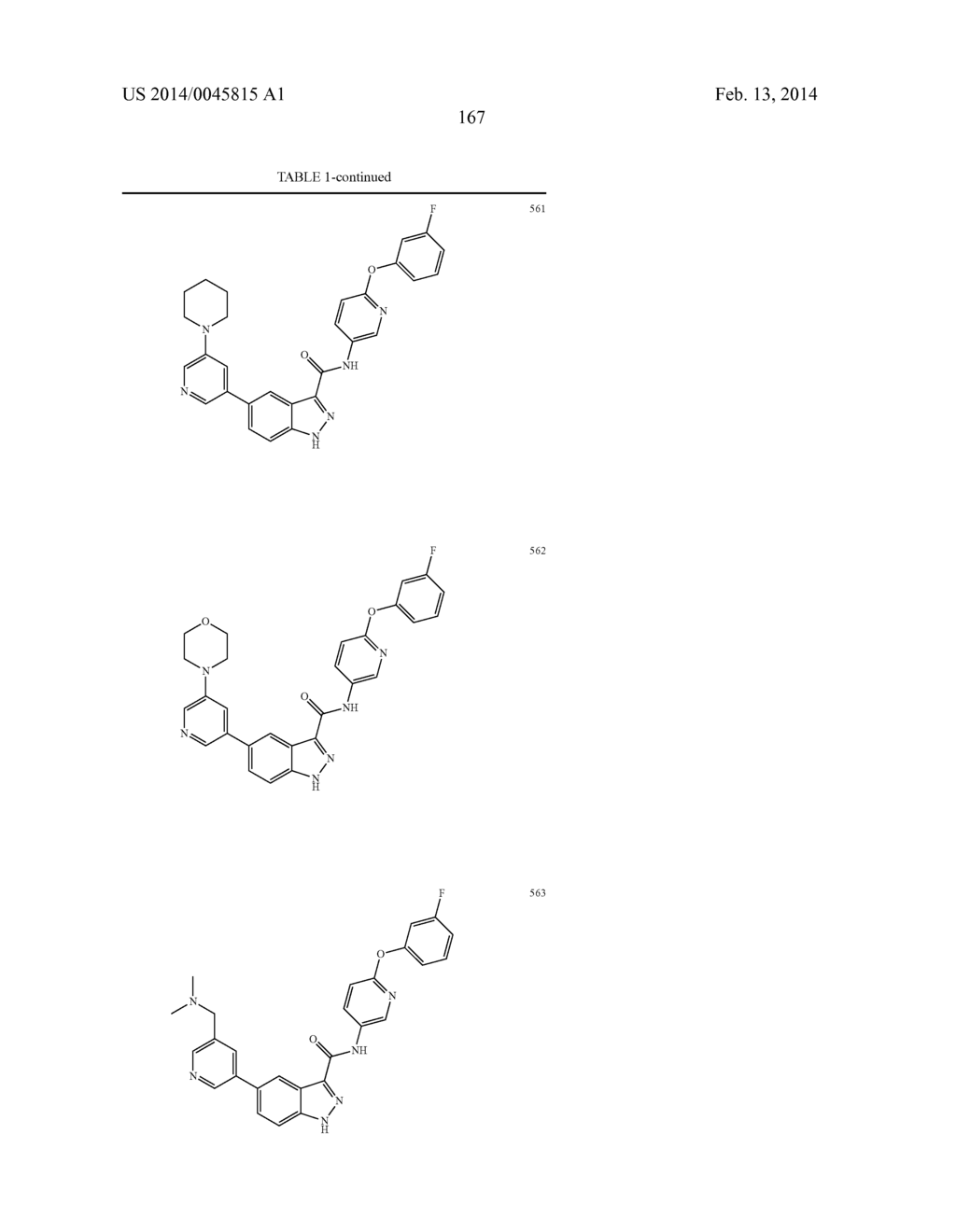 INDAZOLE-3-CARBOXAMIDES AND THEIR USE AS WNT/BETA-CATENIN SIGNALING     PATHWAY INHIBITORS - diagram, schematic, and image 168