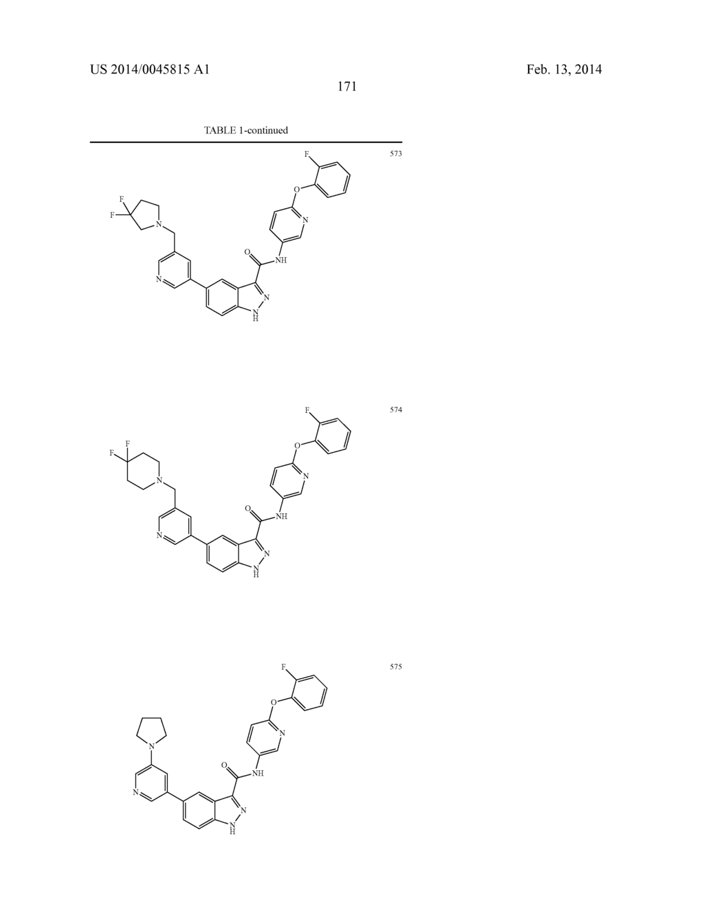 INDAZOLE-3-CARBOXAMIDES AND THEIR USE AS WNT/BETA-CATENIN SIGNALING     PATHWAY INHIBITORS - diagram, schematic, and image 172