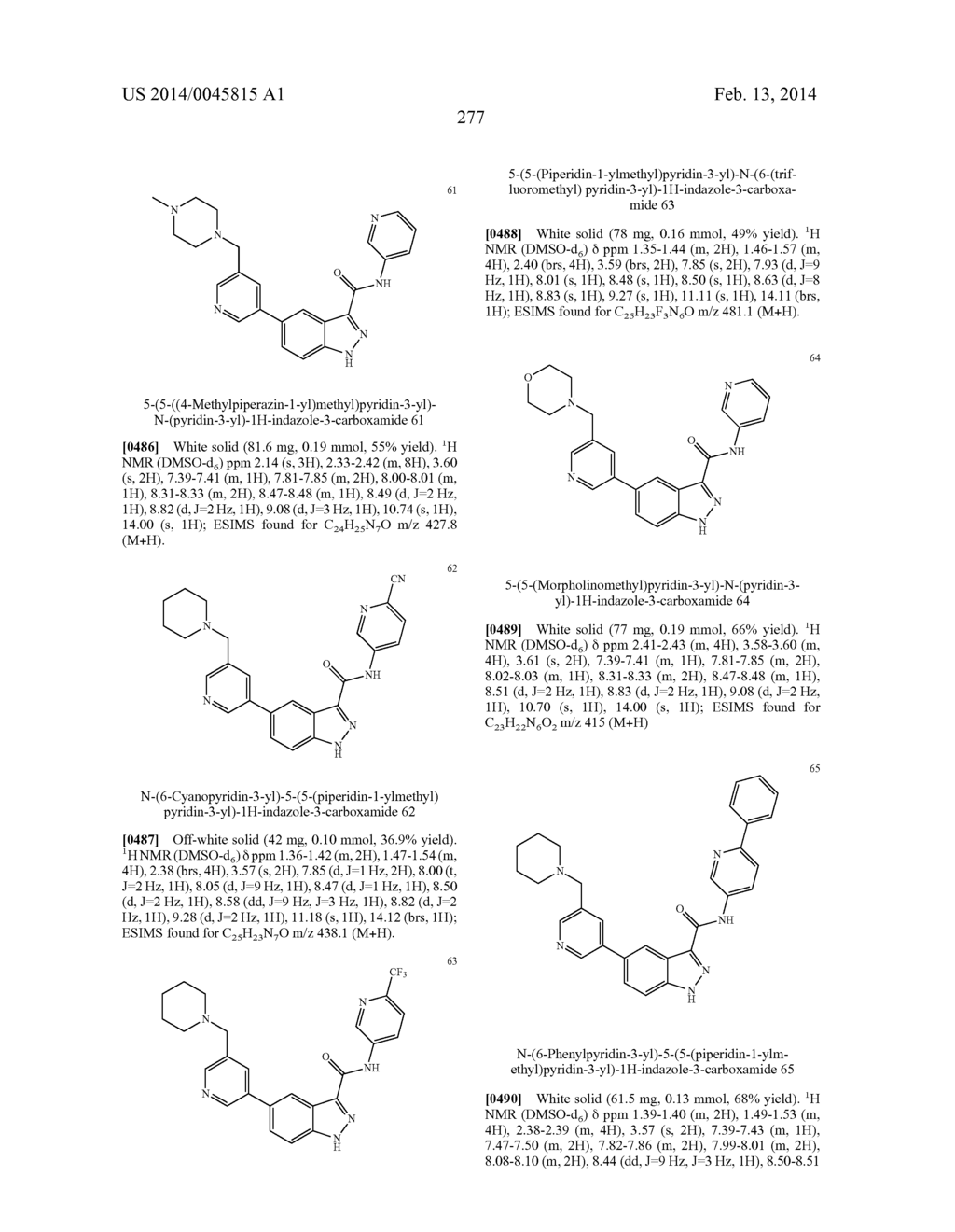 INDAZOLE-3-CARBOXAMIDES AND THEIR USE AS WNT/BETA-CATENIN SIGNALING     PATHWAY INHIBITORS - diagram, schematic, and image 278