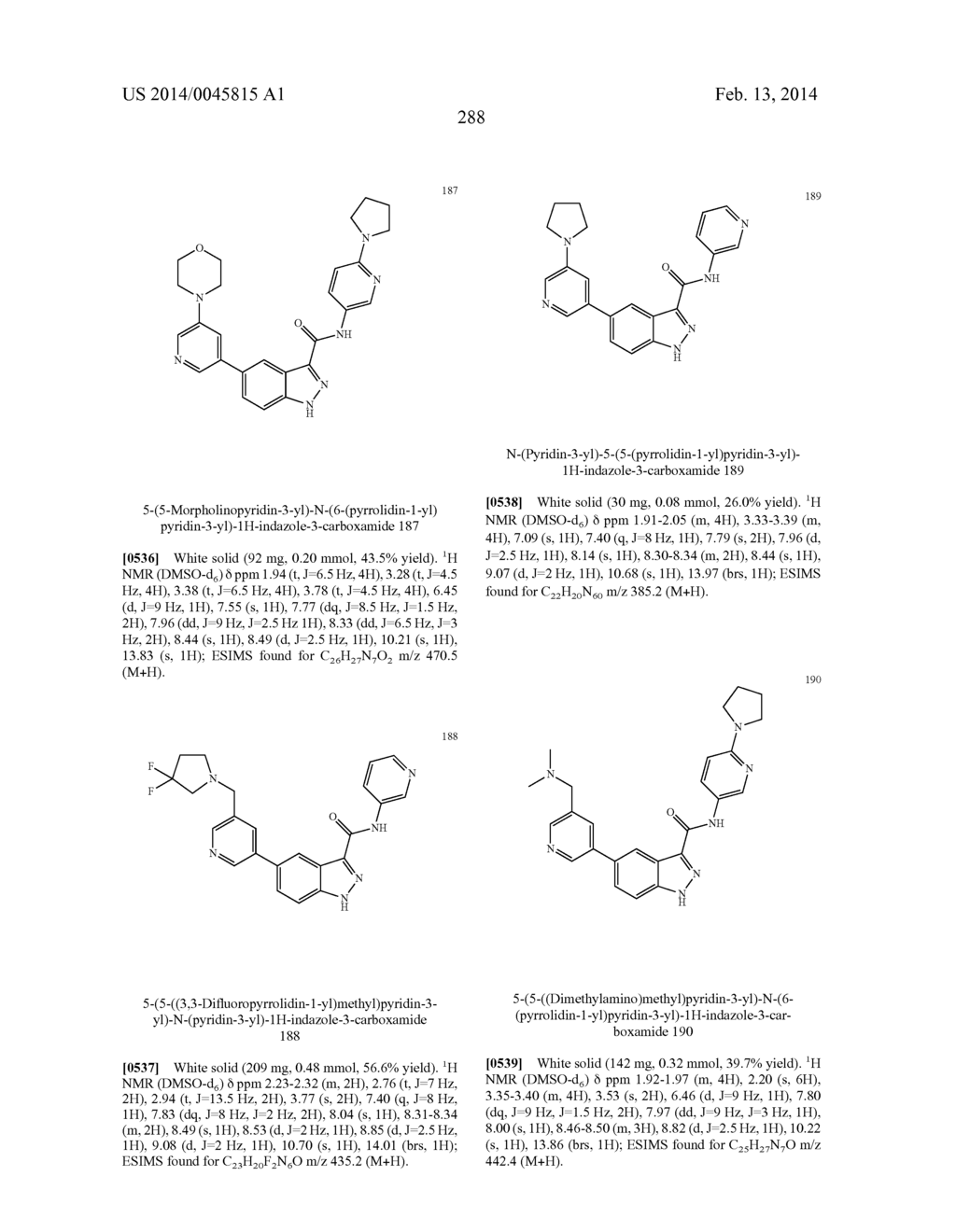 INDAZOLE-3-CARBOXAMIDES AND THEIR USE AS WNT/BETA-CATENIN SIGNALING     PATHWAY INHIBITORS - diagram, schematic, and image 289
