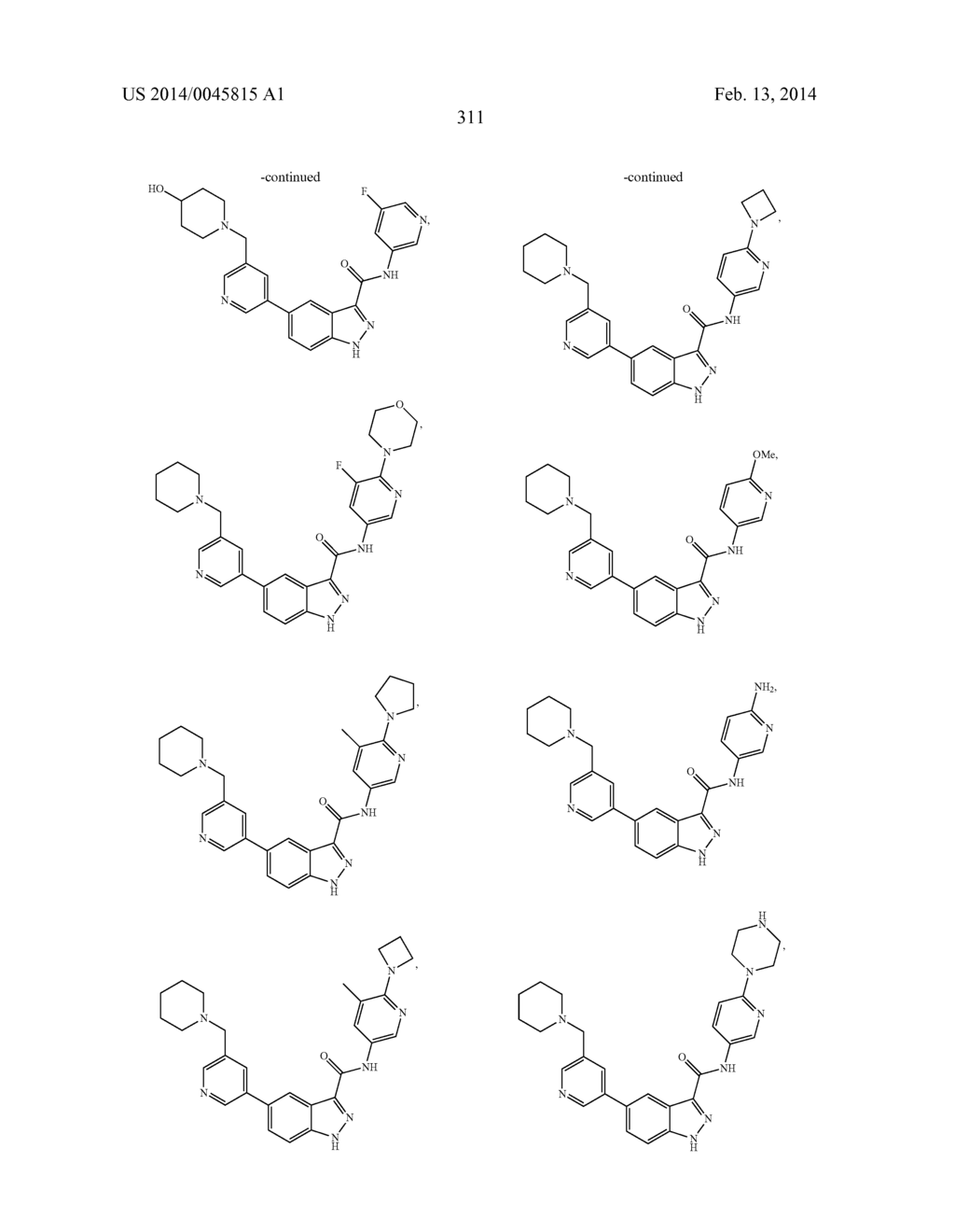 INDAZOLE-3-CARBOXAMIDES AND THEIR USE AS WNT/BETA-CATENIN SIGNALING     PATHWAY INHIBITORS - diagram, schematic, and image 312