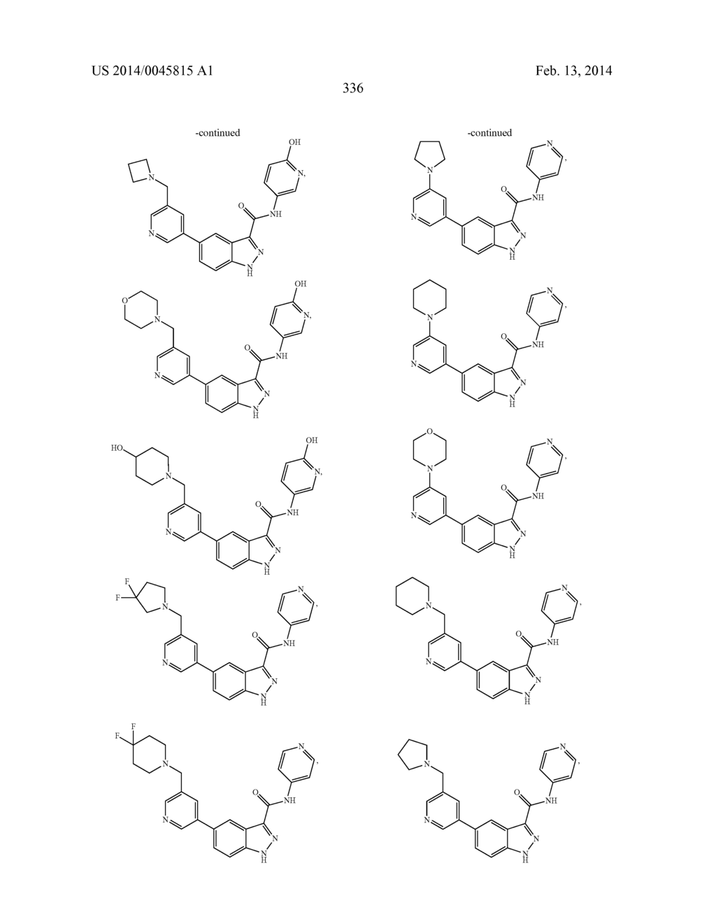 INDAZOLE-3-CARBOXAMIDES AND THEIR USE AS WNT/BETA-CATENIN SIGNALING     PATHWAY INHIBITORS - diagram, schematic, and image 337