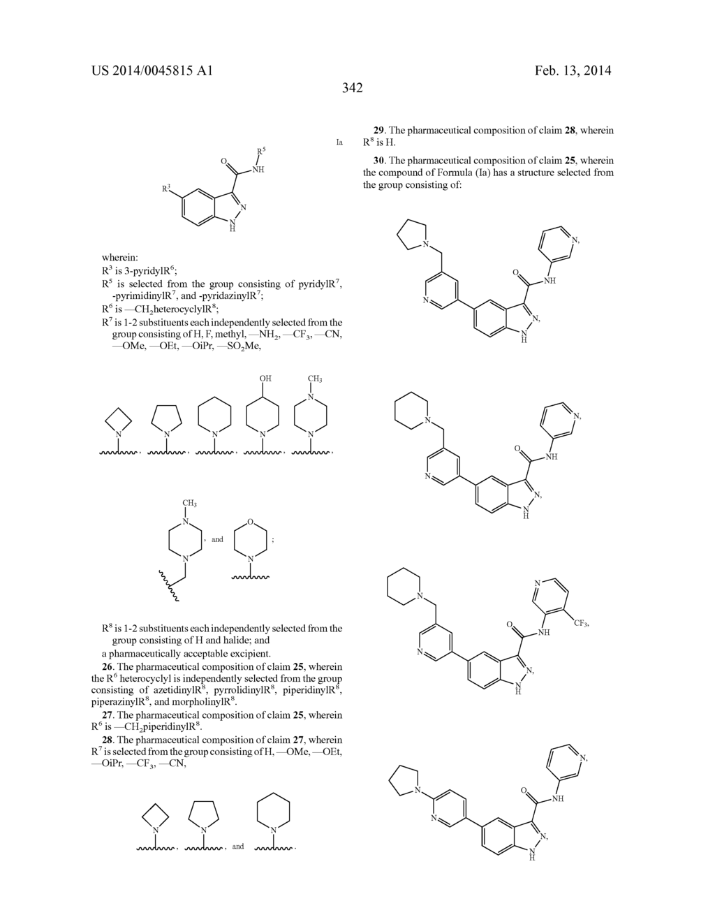 INDAZOLE-3-CARBOXAMIDES AND THEIR USE AS WNT/BETA-CATENIN SIGNALING     PATHWAY INHIBITORS - diagram, schematic, and image 343