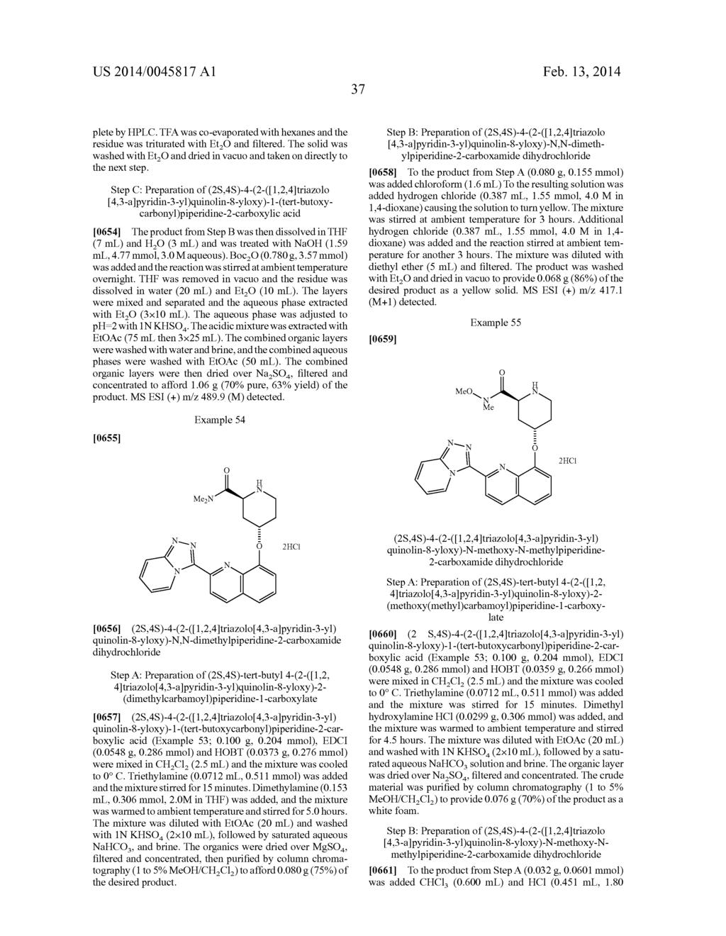 TRIAZOLOPYRIDINE COMPOUNDS AS PIM KINASE INHIBITORS - diagram, schematic, and image 47