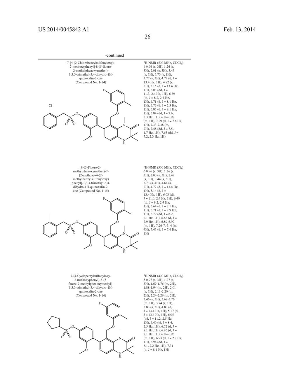 METHOD FOR TREATING AN INFLAMMATORY DISEASE BY ADMINISTERING A     1,2,3,4-TETRAHYDROQUINOXALINE COMPOUND CONTAINING A PHENYL GROUP HAVING A     SULFONIC ACID ESTER STRUCTURE INTRODUCED THEREIN AS A SUBSTITUENT - diagram, schematic, and image 27