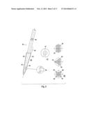 EQUIPMENT FOR INSERTING A JOINT PROSTHESIS, IN PARTICULAR A KNEE     PROSTHESIS diagram and image