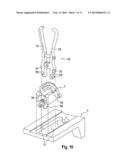 EQUIPMENT FOR INSERTING A JOINT PROSTHESIS, IN PARTICULAR A KNEE     PROSTHESIS diagram and image