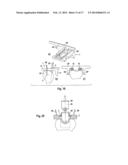 EQUIPMENT FOR INSERTING A JOINT PROSTHESIS, IN PARTICULAR A KNEE     PROSTHESIS diagram and image