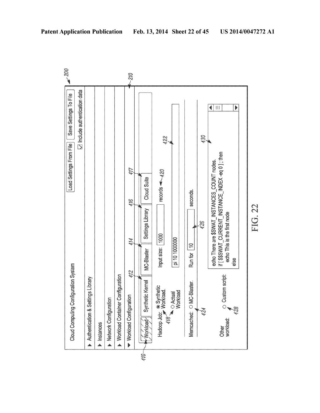 SYSTEM AND METHOD FOR CONFIGURING A CLOUD COMPUTING SYSTEM WITH A     SYNTHETIC TEST WORKLOAD - diagram, schematic, and image 23