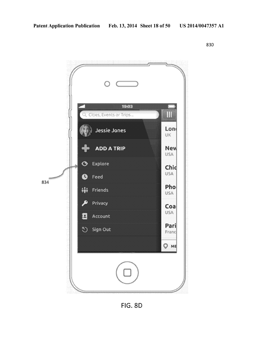 COMMUNICATING FUTURE LOCATIONS IN A SOCIAL NETWORK - diagram, schematic, and image 19