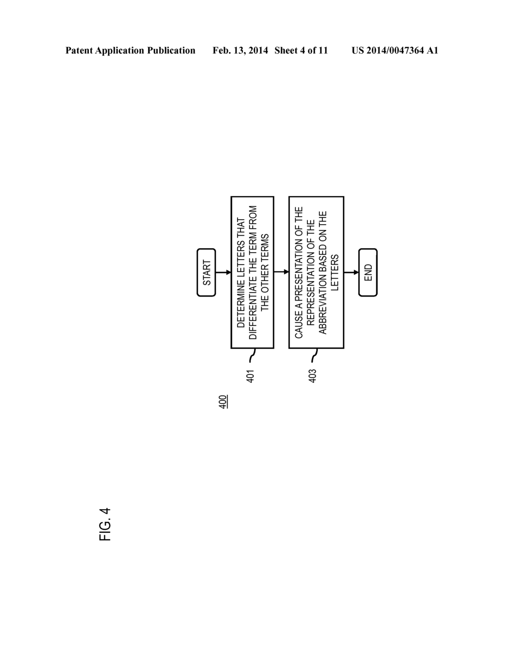 METHOD AND APPARATUS FOR DETERMINING REPRESENTATIONS OF ABBREVIATED TERMS     FOR CONVEYING NAVIGATION INFORMATION - diagram, schematic, and image 05
