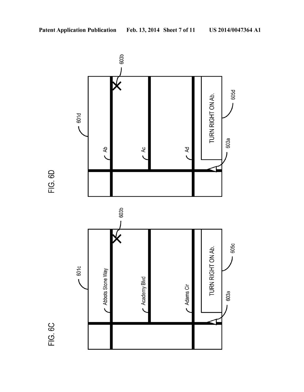 METHOD AND APPARATUS FOR DETERMINING REPRESENTATIONS OF ABBREVIATED TERMS     FOR CONVEYING NAVIGATION INFORMATION - diagram, schematic, and image 08