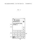 METHOD AND APPARATUS FOR PERFORMING CALCULATIONS IN CHARACTER INPUT MODE     OF ELECTRONIC DEVICE diagram and image