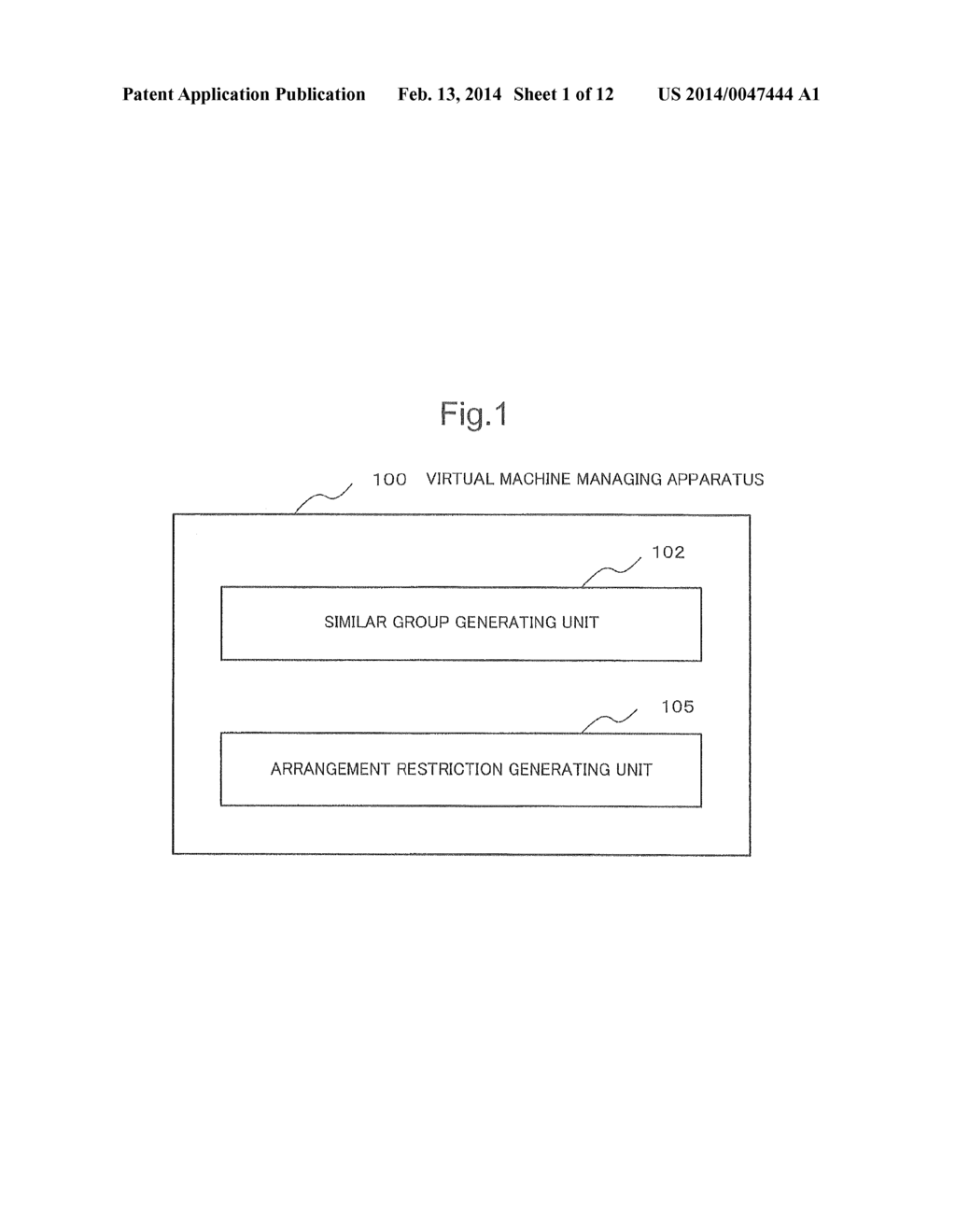 VIRTUAL MACHINE MANAGING APPARATUS, VIRTUAL MACHINE MANAGING METHOD, AND     PROGRAM THEREOF - diagram, schematic, and image 02