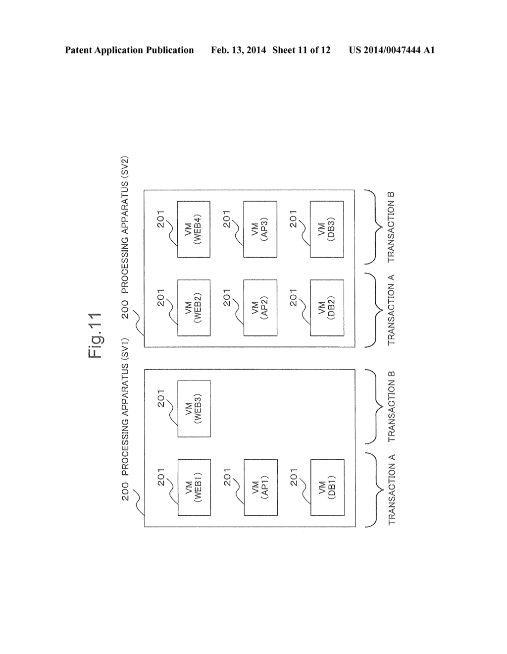 VIRTUAL MACHINE MANAGING APPARATUS, VIRTUAL MACHINE MANAGING METHOD, AND     PROGRAM THEREOF - diagram, schematic, and image 12