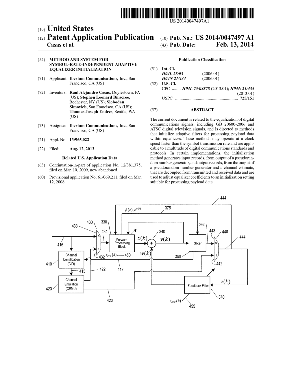 METHOD AND SYSTEM FOR SYMBOL-RATE-INDEPENDENT ADAPTIVE EQUALIZER     INITIALIZATION - diagram, schematic, and image 01