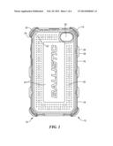 PORTABLE DEVICE CASE WITH CORNER PROTECTION ELEMENT diagram and image