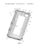 PORTABLE DEVICE CASE WITH CORNER PROTECTION ELEMENT diagram and image