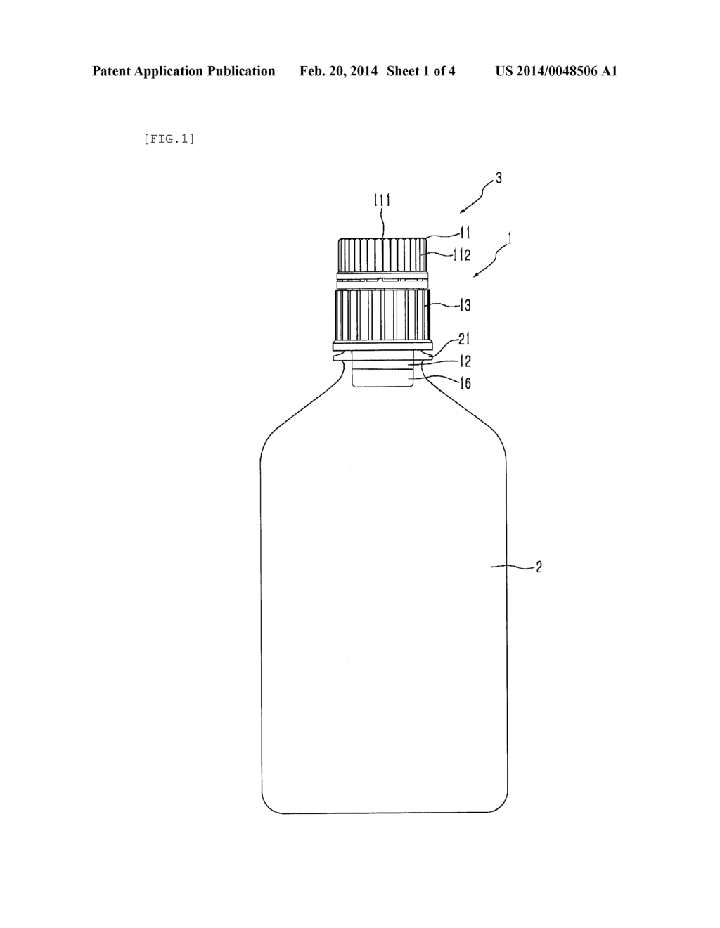 POWDERED RAW MATERIAL, BOTTLE CAP AND CONTAINER WITH BOTTLE CAP - diagram, schematic, and image 02