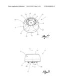 Cap For Container Provided With Guarantee Seal diagram and image