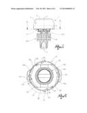 Cap For Container Provided With Guarantee Seal diagram and image