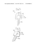 KEY COMBINATION WITH ELECTRONIC MEMORY IDENTIFIER diagram and image