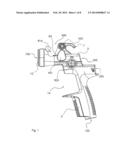 EASY-TO-CLEAN SPRAY GUN, ACCESSORIES THEREFOR, AND MOUNTING AND     DISMOUNTING METHODS diagram and image