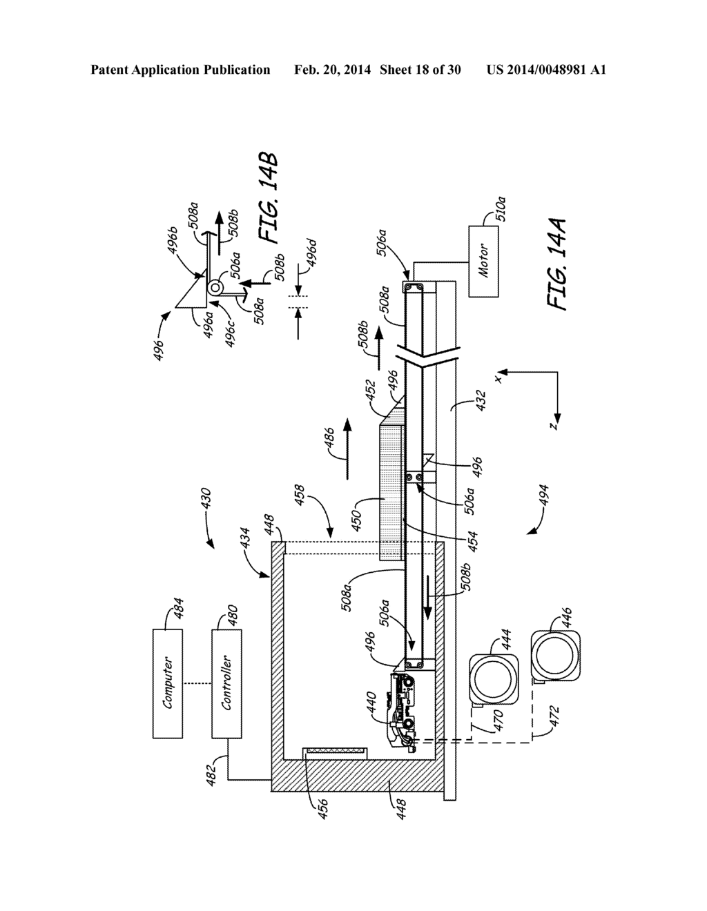 ADDITIVE MANUFACTURING SYSTEM WITH EXTENDED PRINTING VOLUME, AND METHODS     OF USE THEREOF - diagram, schematic, and image 19