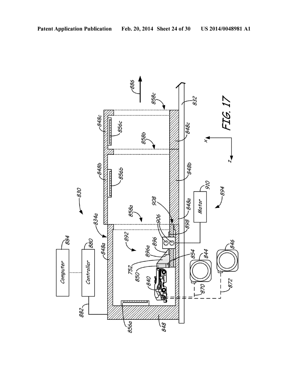 ADDITIVE MANUFACTURING SYSTEM WITH EXTENDED PRINTING VOLUME, AND METHODS     OF USE THEREOF - diagram, schematic, and image 25