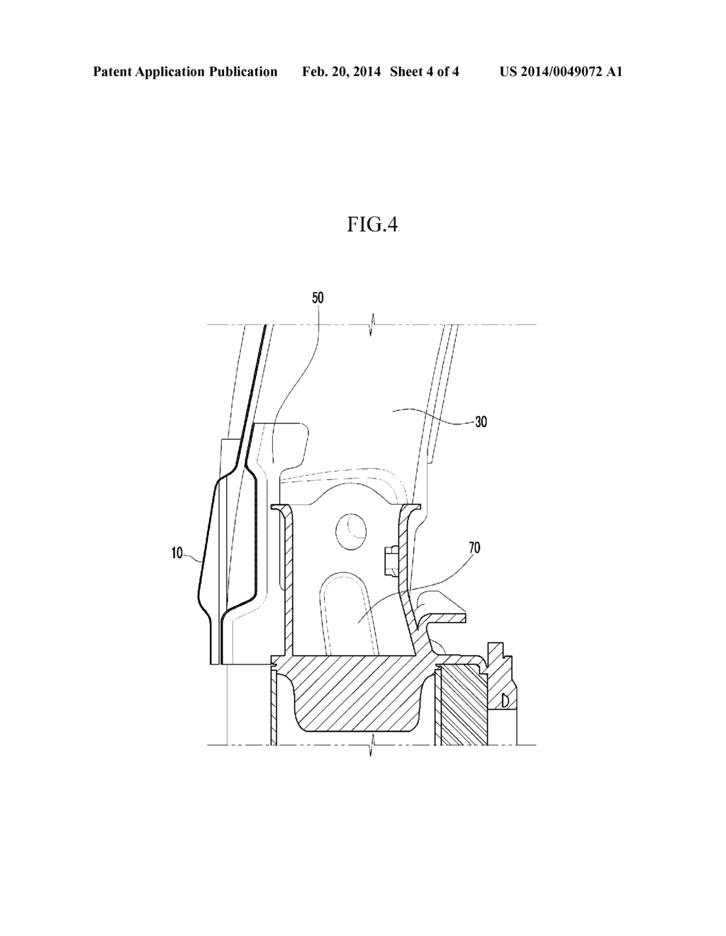 SHOCK ABSORBER HOUSING SUPPORTING APPARATUS FOR VEHICLE - diagram, schematic, and image 05