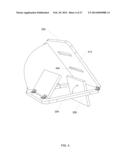 FOLDING PORTABLE FOOTSTOOL WITH PLATFORM ADJUSTABLE TO MULTIPLE HEIGHTS     AND ANGLES diagram and image