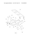 FOLDING PORTABLE FOOTSTOOL WITH PLATFORM ADJUSTABLE TO MULTIPLE HEIGHTS     AND ANGLES diagram and image