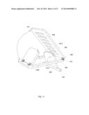 FOLDING PORTABLE FOOTSTOOL WITH PLATFORM ADJUSTABLE TO MULTIPLE HEIGHTS     AND ANGLES diagram and image