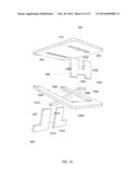 FOLDING PORTABLE FOOTSTOOL WITH PLATFORM ADJUSTABLE TO MULTIPLE HEIGHTS     AND ANGLES diagram and image