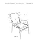 APPARATUS FOR CONTROLLING TENSION OF ELONGATE STRAP USED IN STRAP     FURNITURE diagram and image