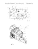 CIRCUIT FOR ACTIVATING AN ELECTRIC MOTOR IN A HAND GUIDED WORK APPARATUS diagram and image