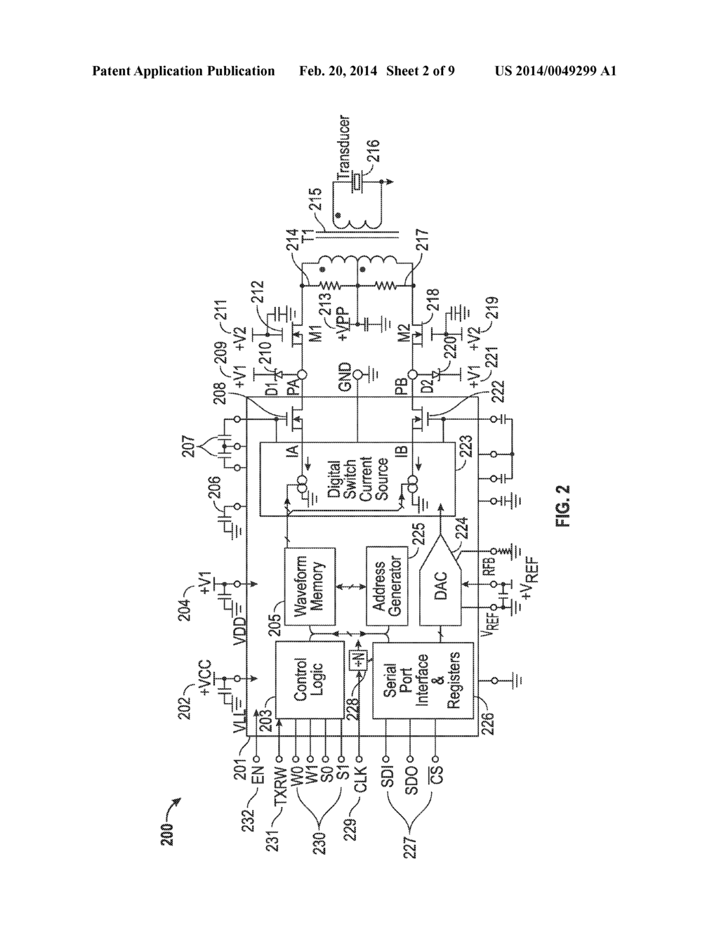 PROGRAMMABLE ULTRASOUND TRANSMIT BEAMFORMER INTEGRATED CIRCUIT AND METHOD - diagram, schematic, and image 03