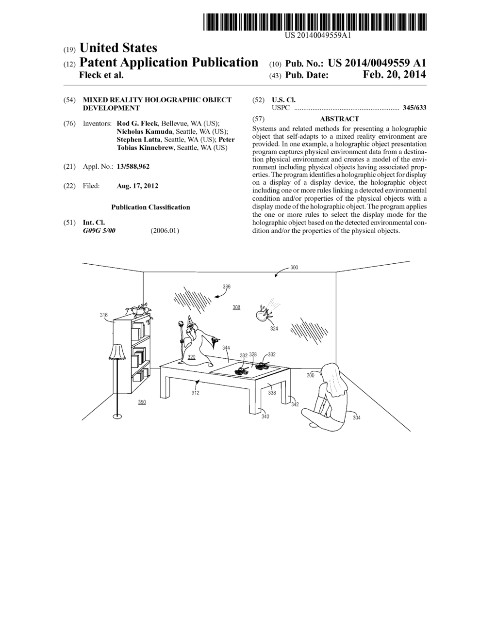 MIXED REALITY HOLOGRAPHIC OBJECT DEVELOPMENT - diagram, schematic, and image 01