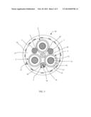 METHOD FOR MEASURING THE LENGTH OF AN ELECTRIC CABLE THAT USES AN OPTICAL     FIBRE ELEMENT AS A SENSOR diagram and image