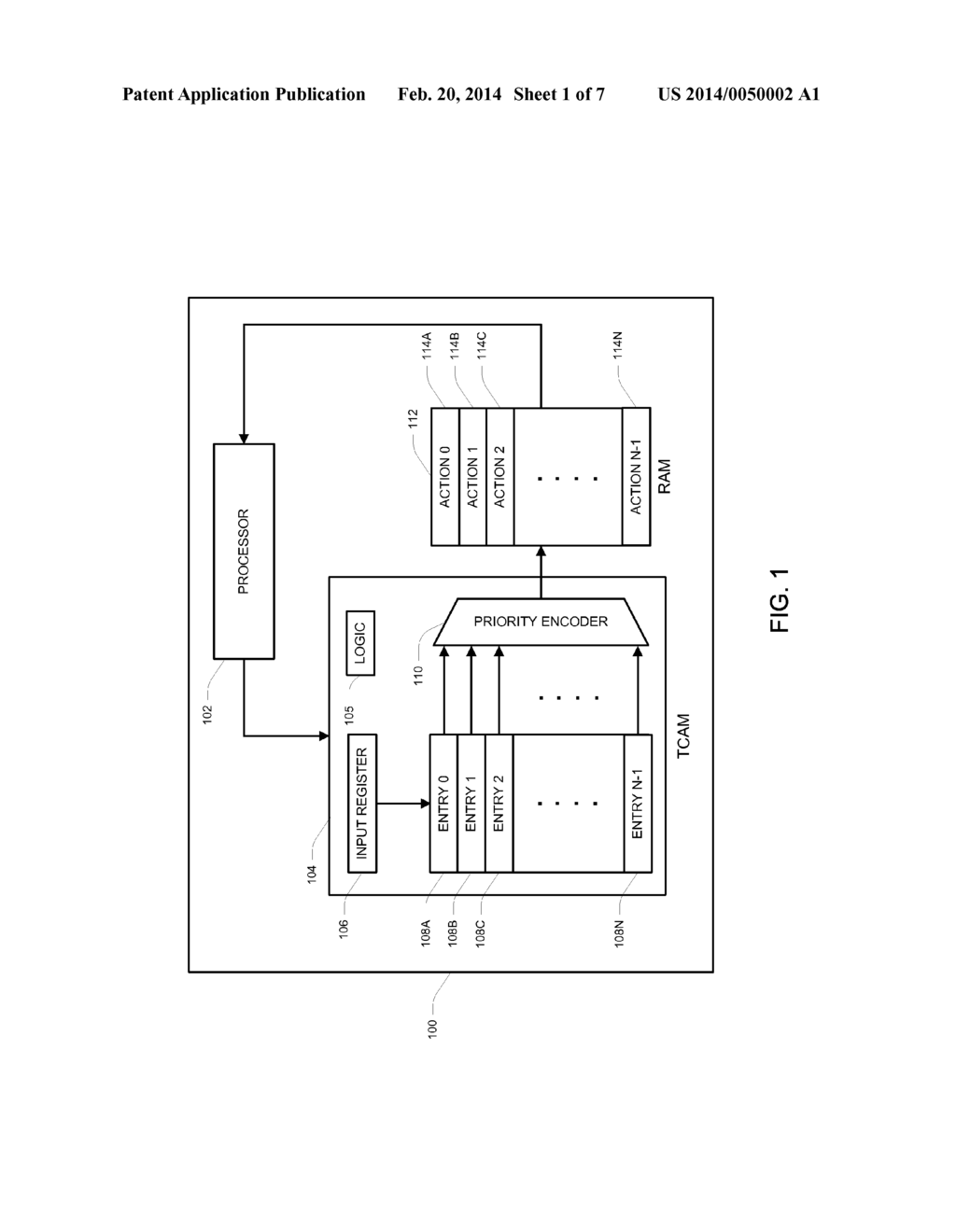 TERNARY CONTENT ADDRESSABLE MEMORY (TCAM) STORAGE SYSTEM - diagram, schematic, and image 02