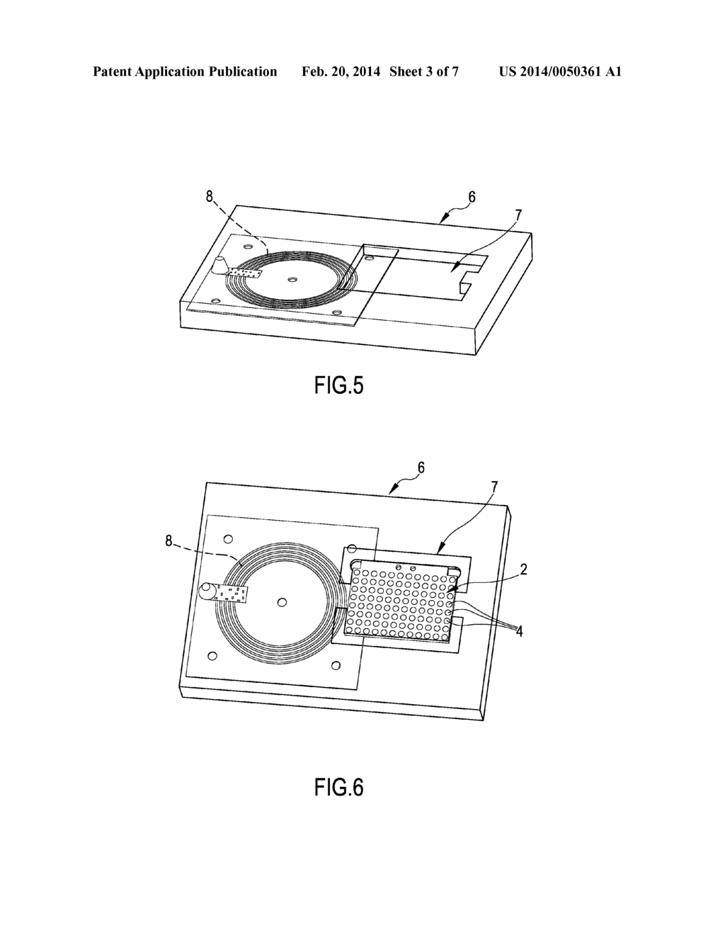 APPARATUS AND PROCESS FOR TREATING BIOLOGICAL, MICROBIOLOGICAL AND/OR     CHEMICAL SAMPLES - diagram, schematic, and image 04