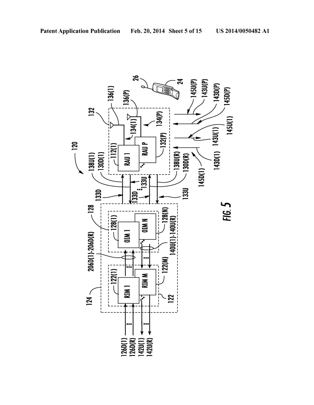 DETERMINING PROPAGATION DELAY OF COMMUNICATIONS IN DISTRIBUTED ANTENNA     SYSTEMS, AND RELATED COMPONENTS, SYSTEMS, AND METHODS - diagram, schematic, and image 06