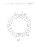 CLAMPING ARRANGEMENT AND EJECTOR AND CONICAL RING FOR THE SAME diagram and image