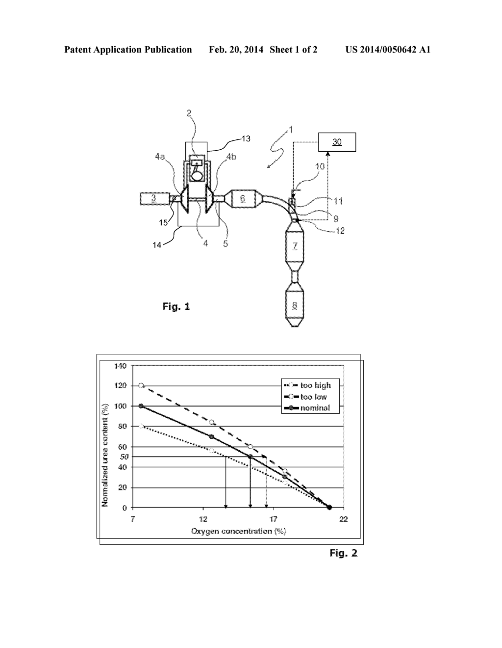 METHOD AND DEVICE FOR MONITORING A REDUCING AGENT SOLUTION COMPOSITION IN     THE EXHAUST GAS SYSTEM OF AN INTERNAL COMBUSTION ENGINE - diagram, schematic, and image 02